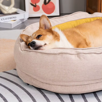 Ortopedisk donut-hundbädd